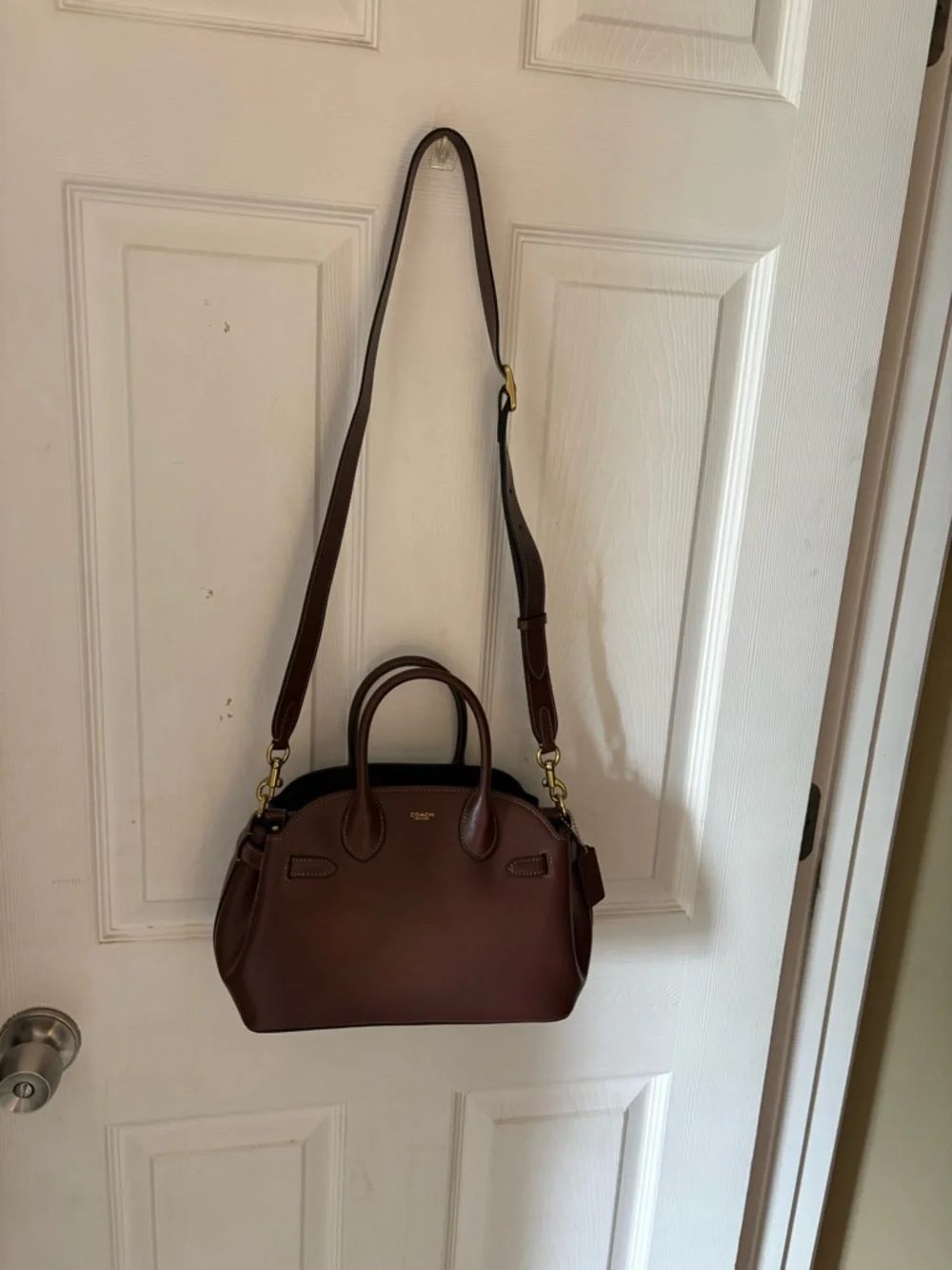 Dark Brown Coach Empire Carryall 26 - Picture 9 of 12